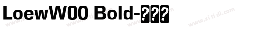 LoewW00 Bold字体转换